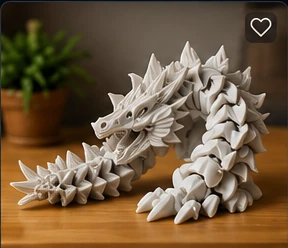 Dragon articulé imprimé en 3D